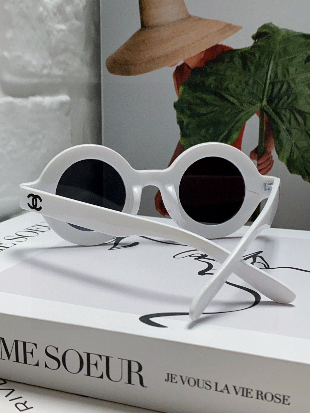 Chanel Round Gray Lens Sunglasses for Women - detail image 2
