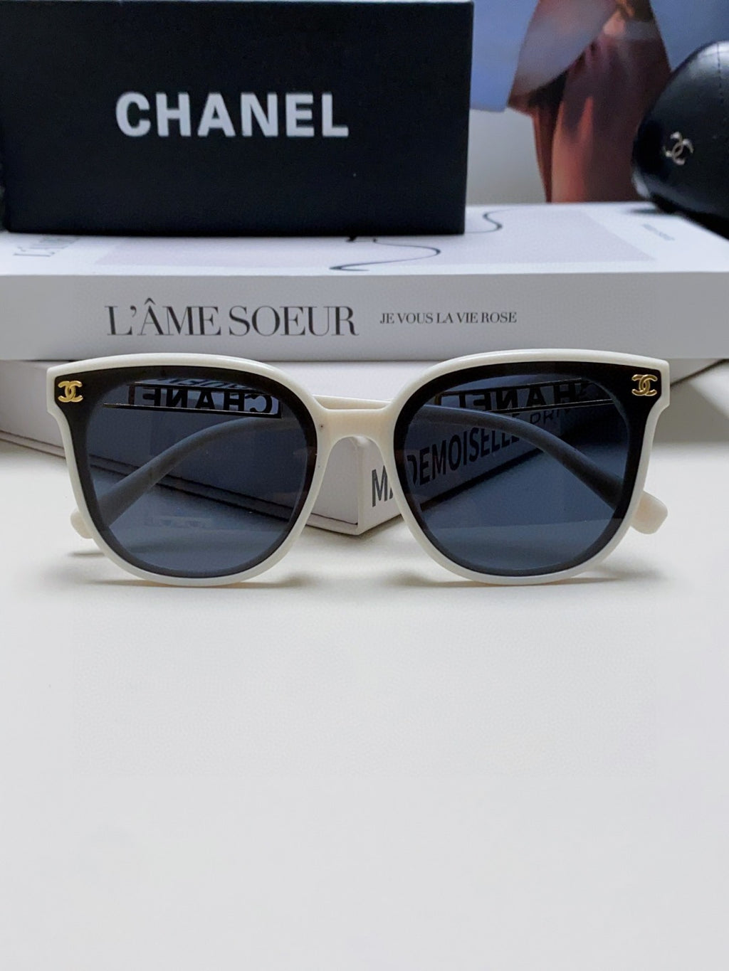 Chanel Square Gray Lens Sunglasses for Men & Women - detail image 5