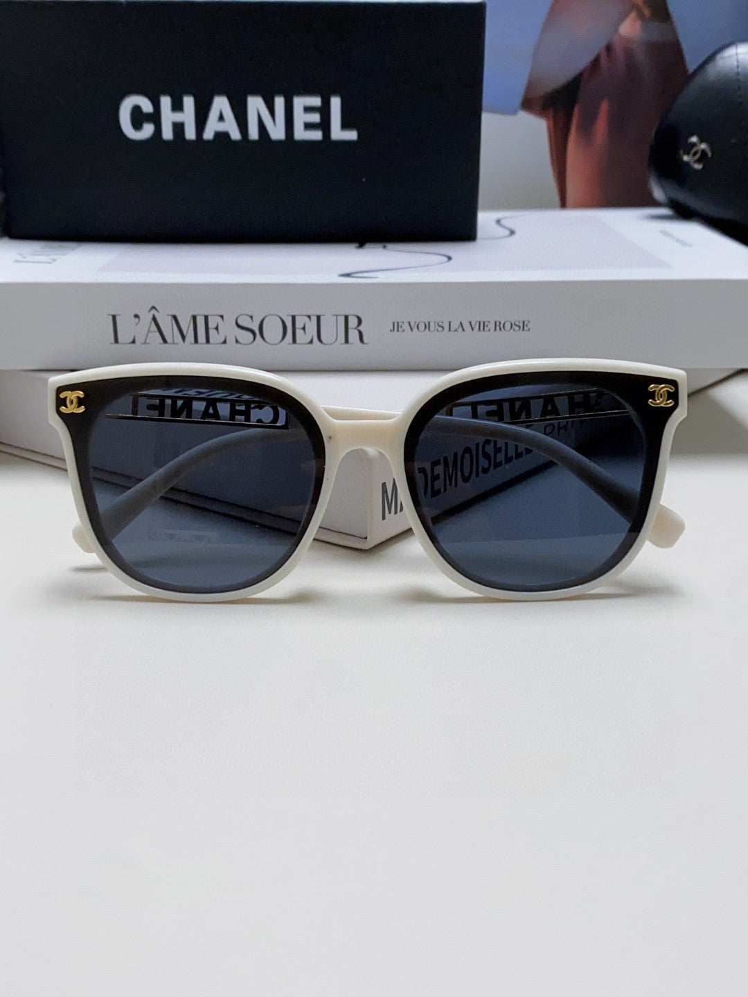 Chanel Square Gray Lens Sunglasses for Men & Women - detail image 5