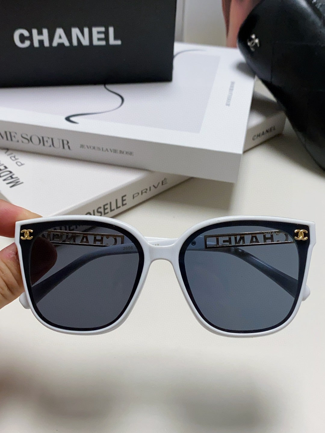 Chanel Square Blue Lens Sunglasses for Men & Women - 465060 - detail image 3