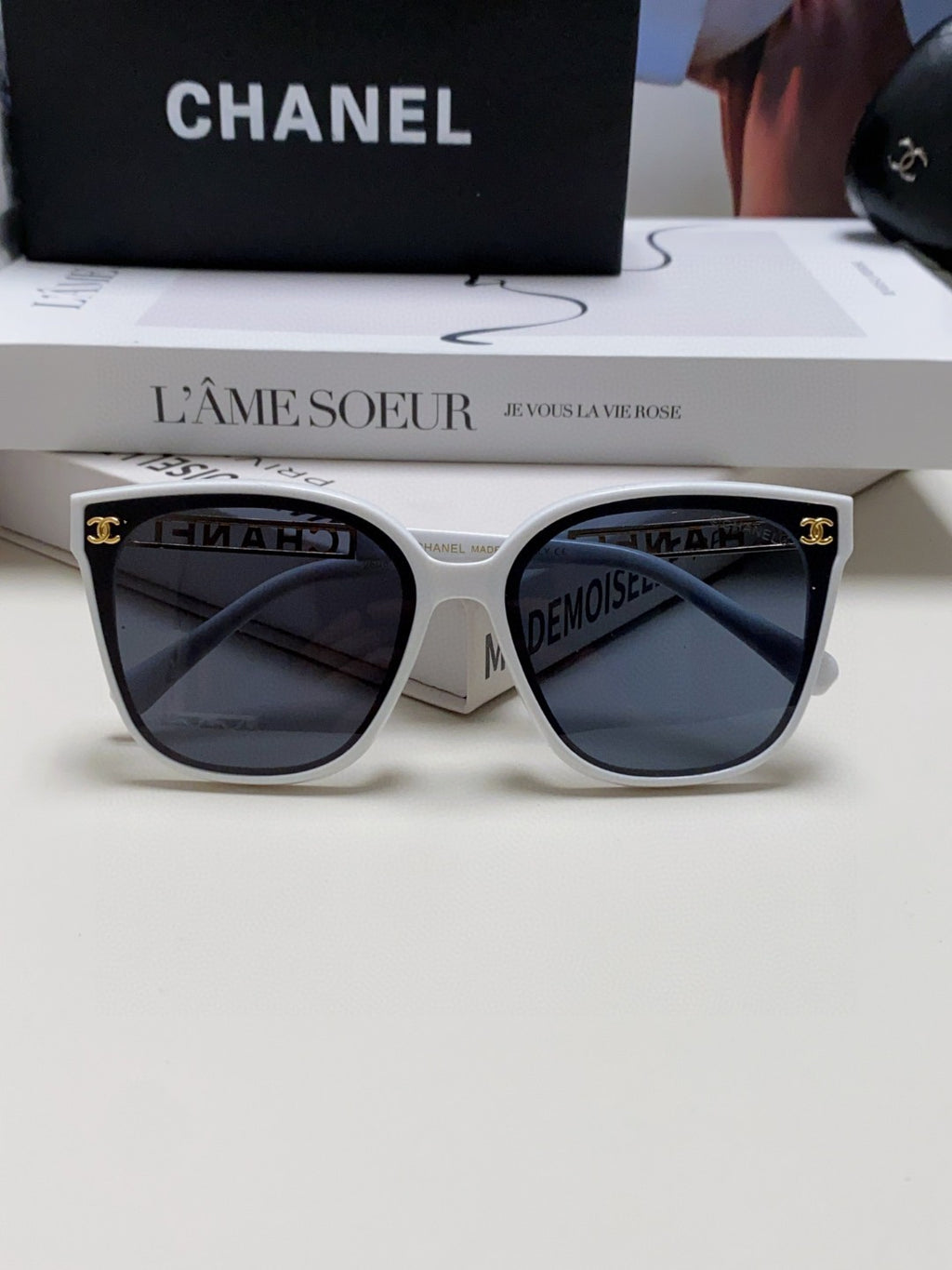 Chanel Square Blue Lens Sunglasses for Men & Women - 465060 - detail image 6