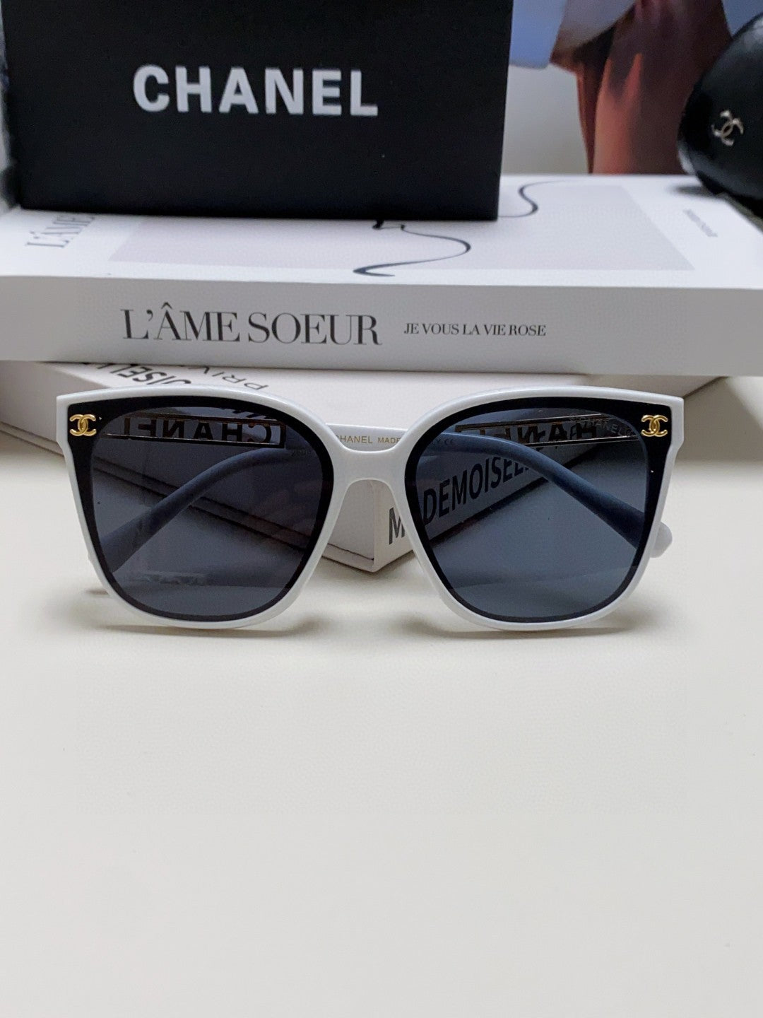 Chanel Square Blue Lens Sunglasses for Men & Women - 465060 - detail image 6