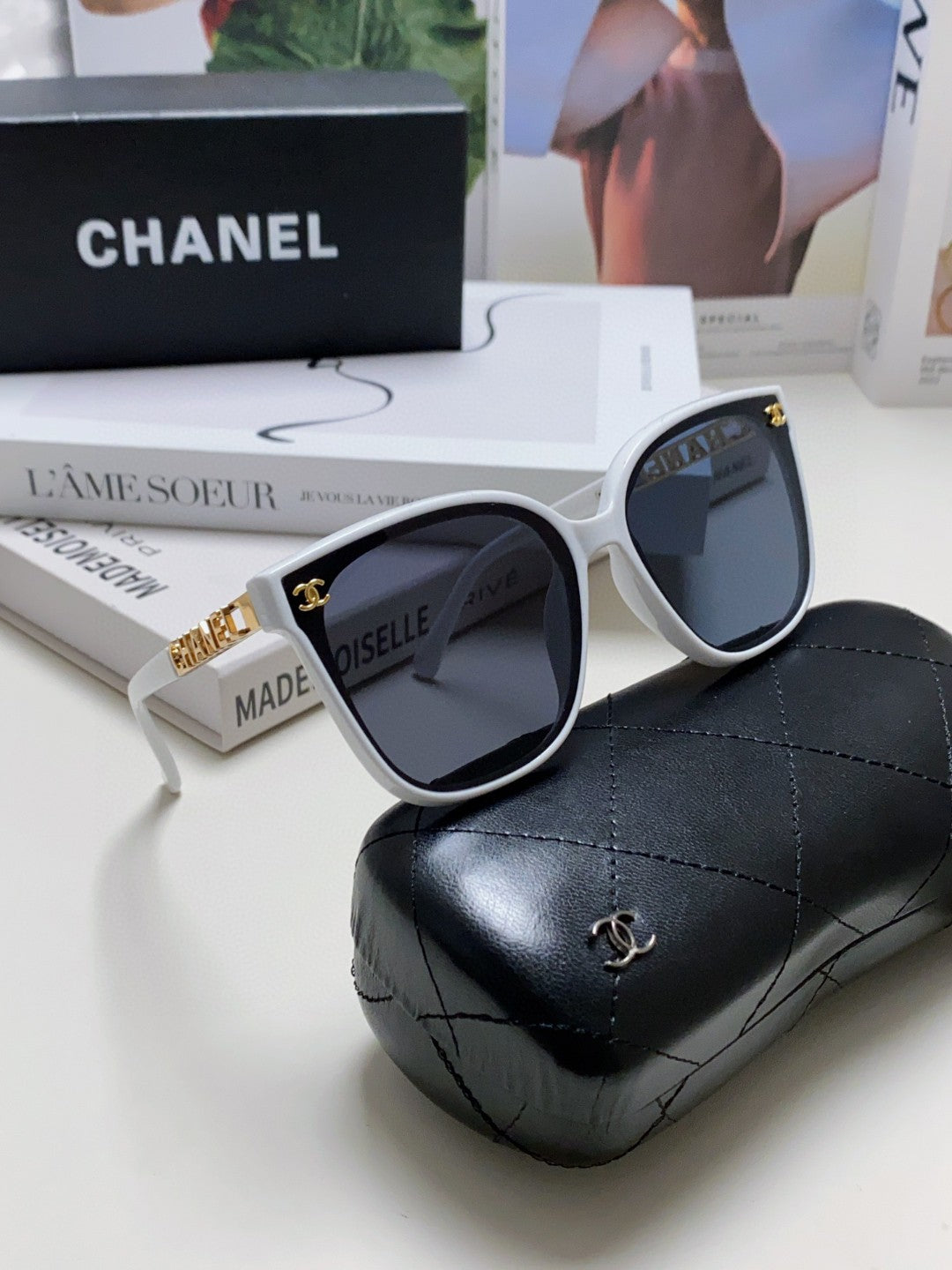 Chanel Square Blue Lens Sunglasses for Men & Women - 465060 - detail image 7