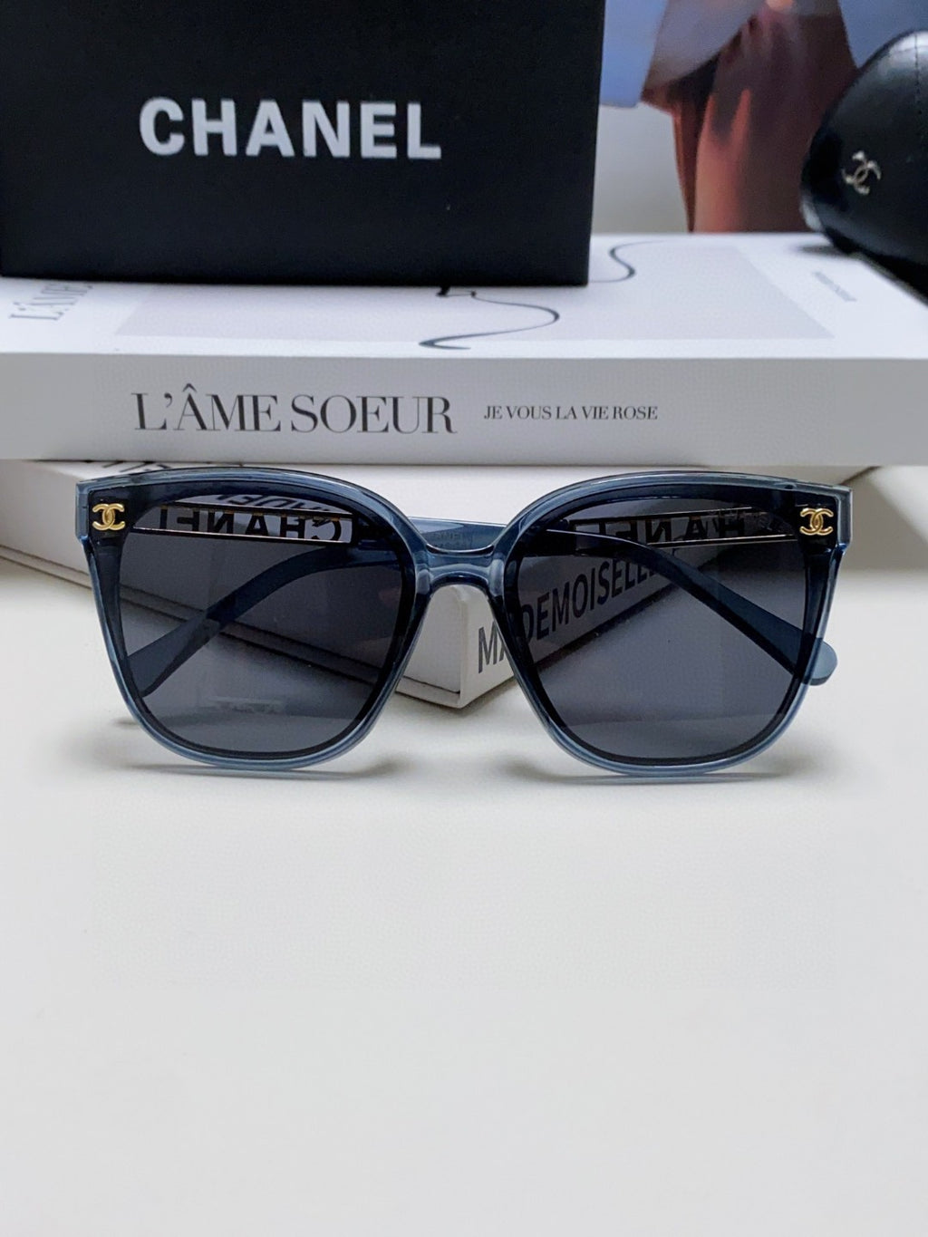 Chanel Square Blue Lens Sunglasses for Men & Women - 465061 - detail image 6