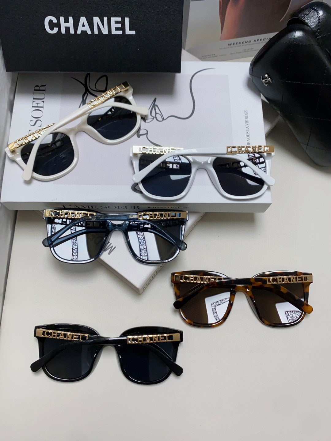 Chanel Square Silver Lens Sunglasses for Men & Women - 465062 - detail image 7