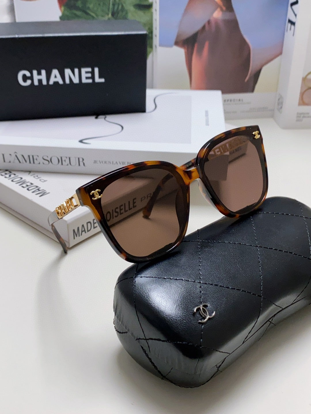 Chanel Square Silver Lens Sunglasses for Men & Women - 465062 - detail image 6