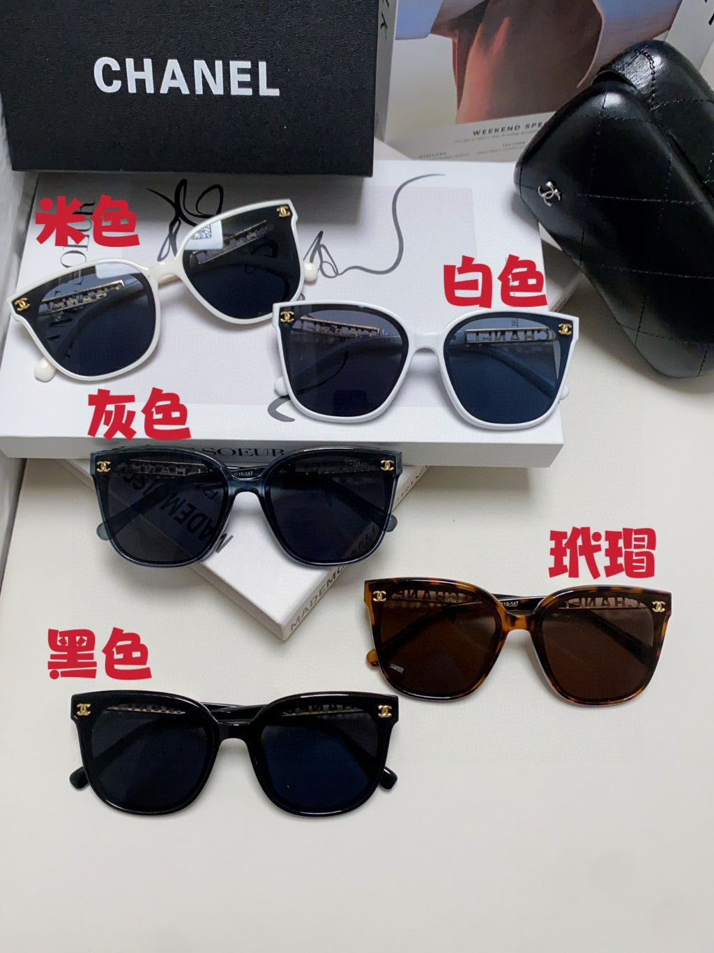 Chanel Square Silver Lens Sunglasses for Men & Women - 465062 - detail image 8