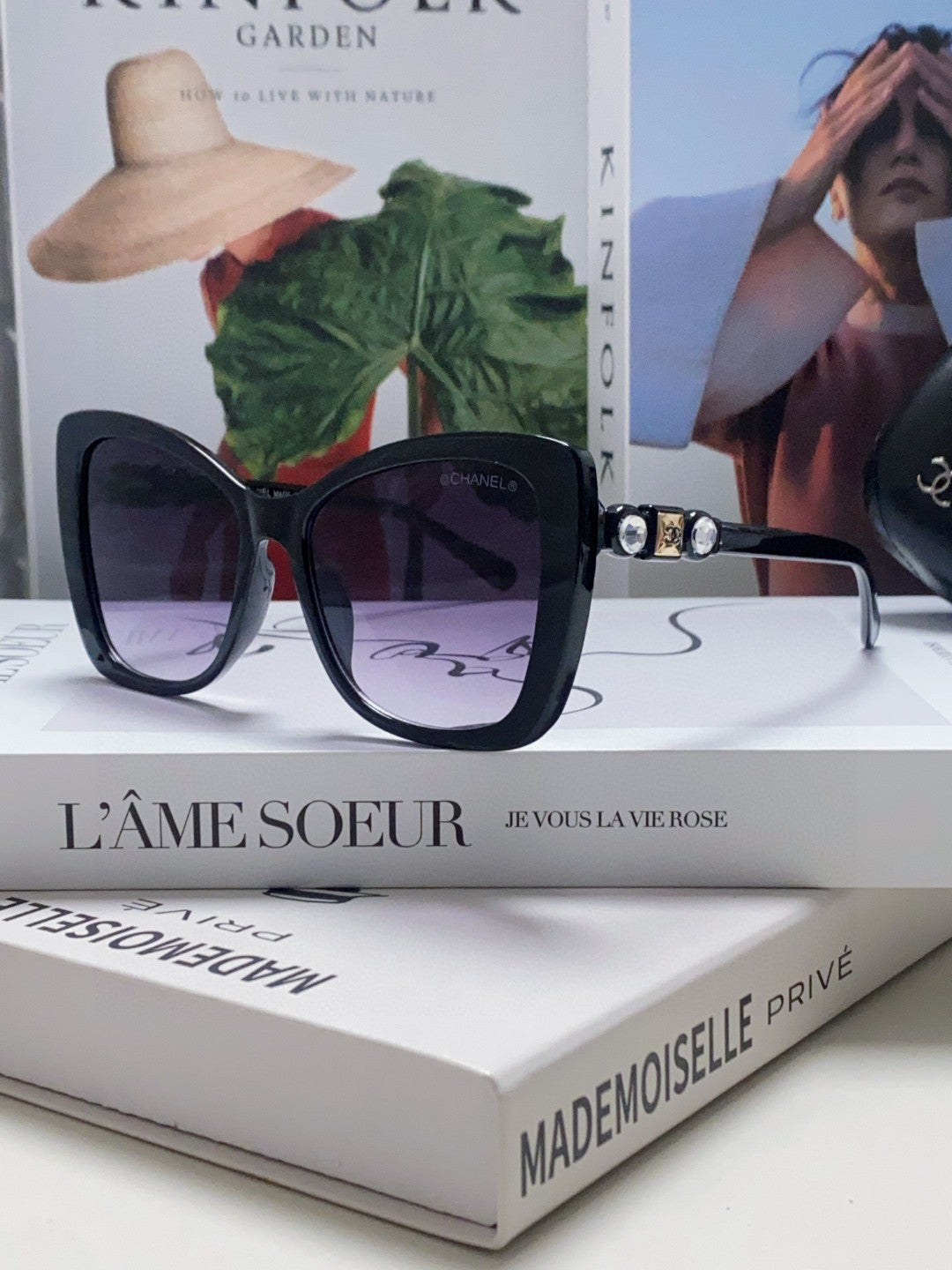 Chanel CH5445H Fashion Brown Lens Sunglasses for Men & Women - detail image 2