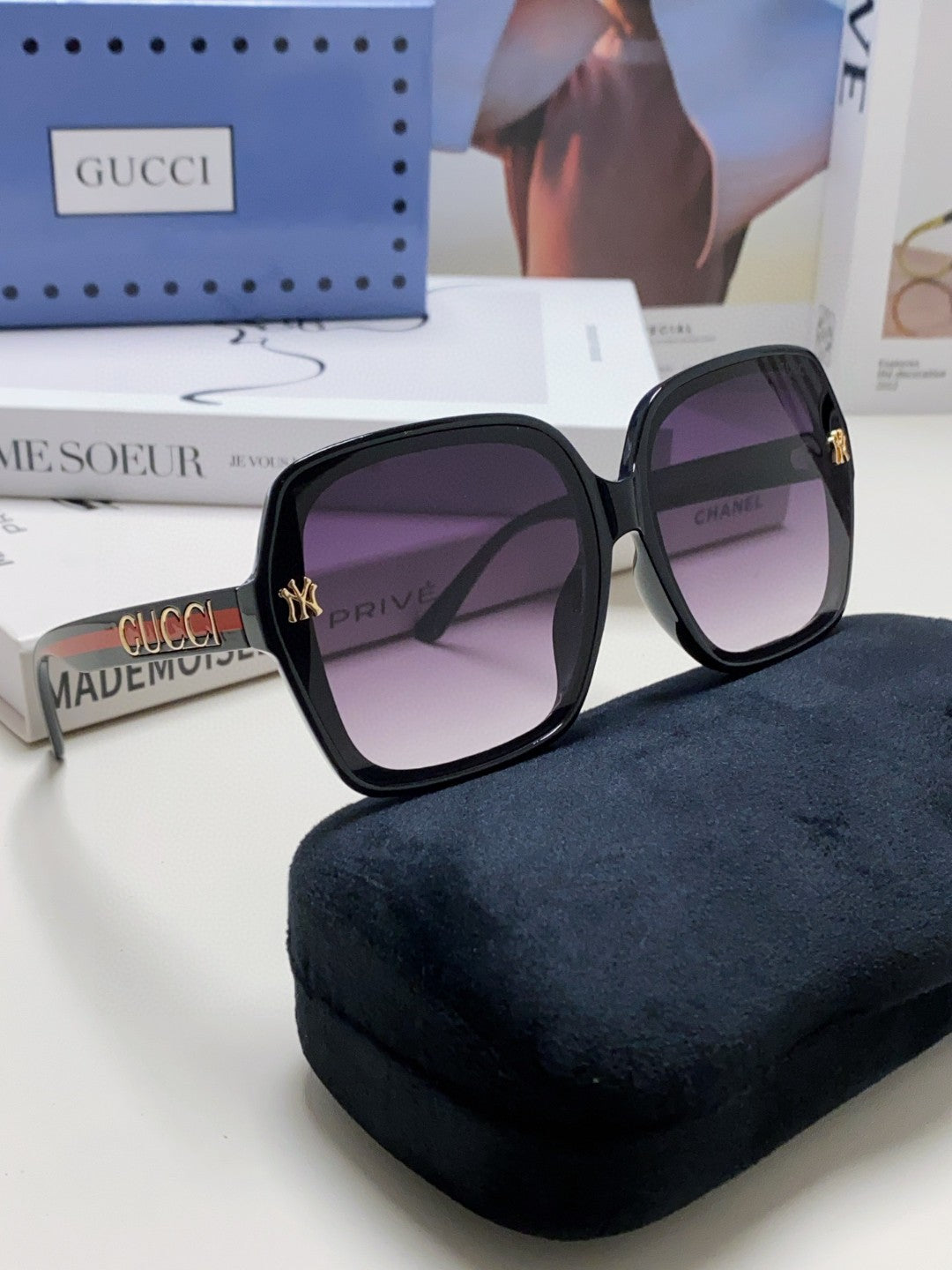 Gucci Polarized Fashion Silver Lens Sunglasses for Men & Women - 464853 - detail image 7