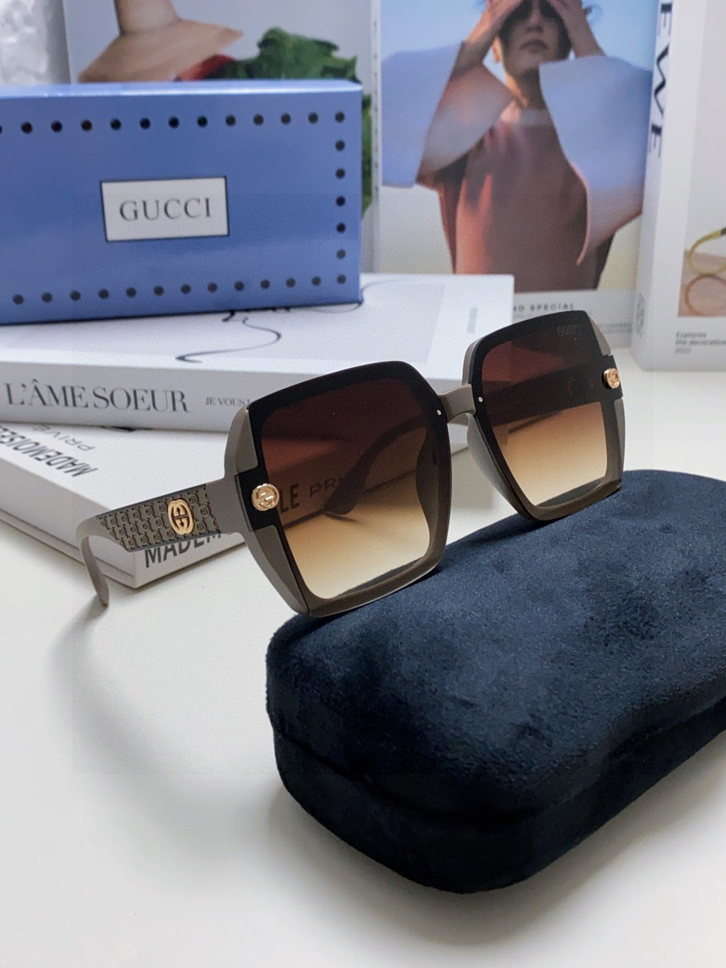 Gucci Polarized Fashion Silver Lens Sunglasses for Men & Women - 464848 - detail image 7