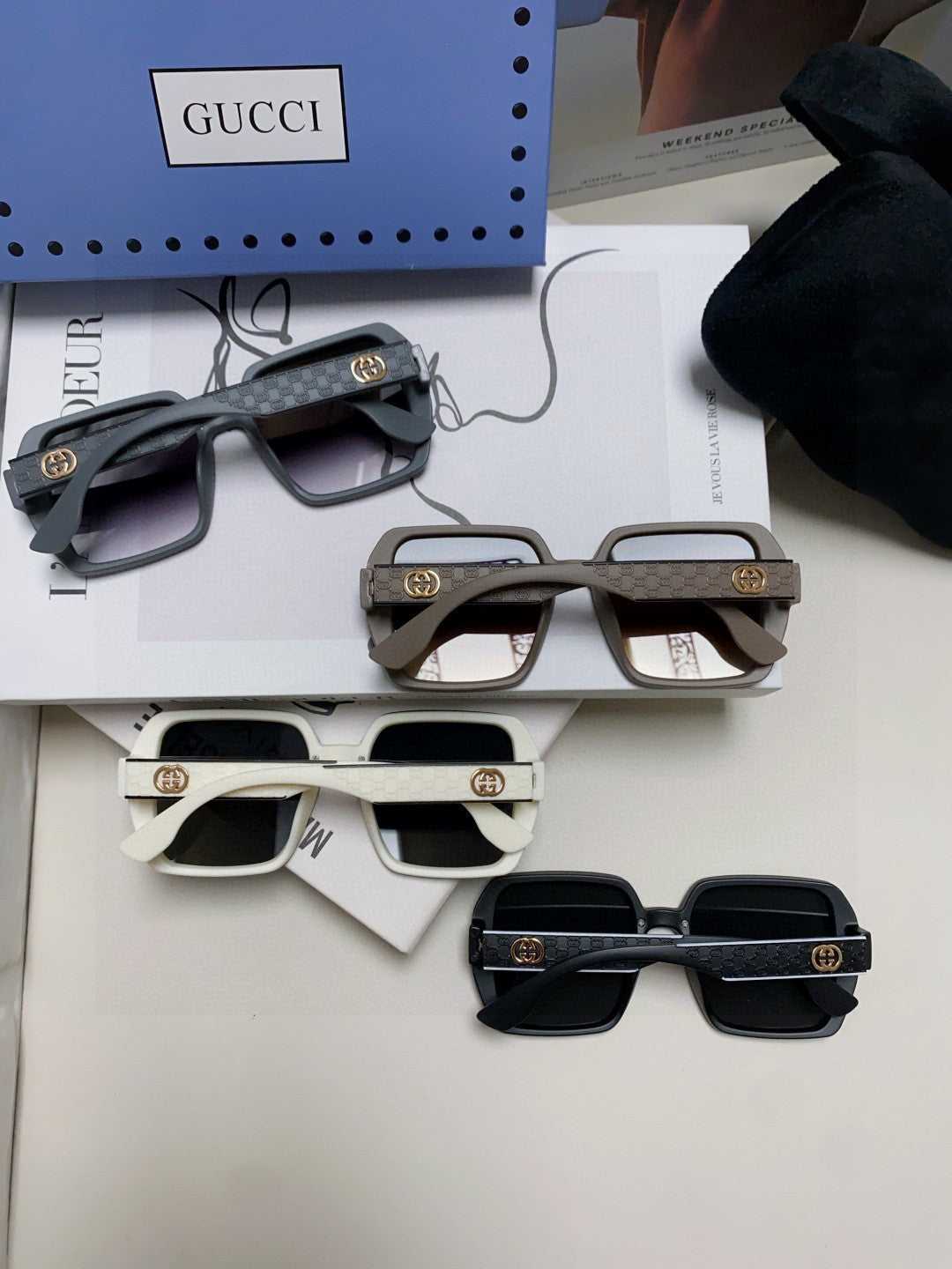 Gucci Polarized Fashion Silver Lens Sunglasses for Men & Women - 464848 - detail image 8