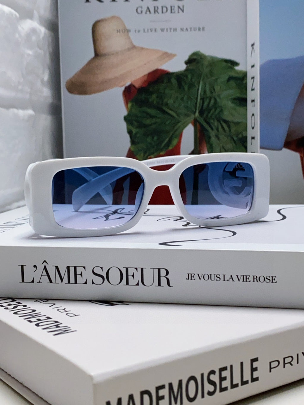Gucci Rectangular Silver Lens Sunglasses for Men & Women - 464858