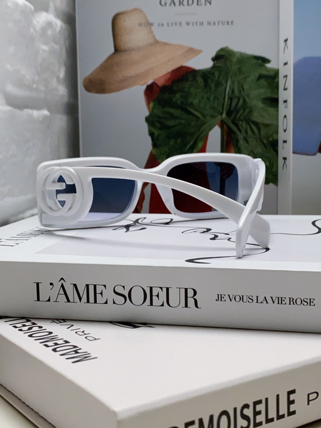 Gucci Rectangular Silver Lens Sunglasses for Men & Women - 464858 - detail image 2