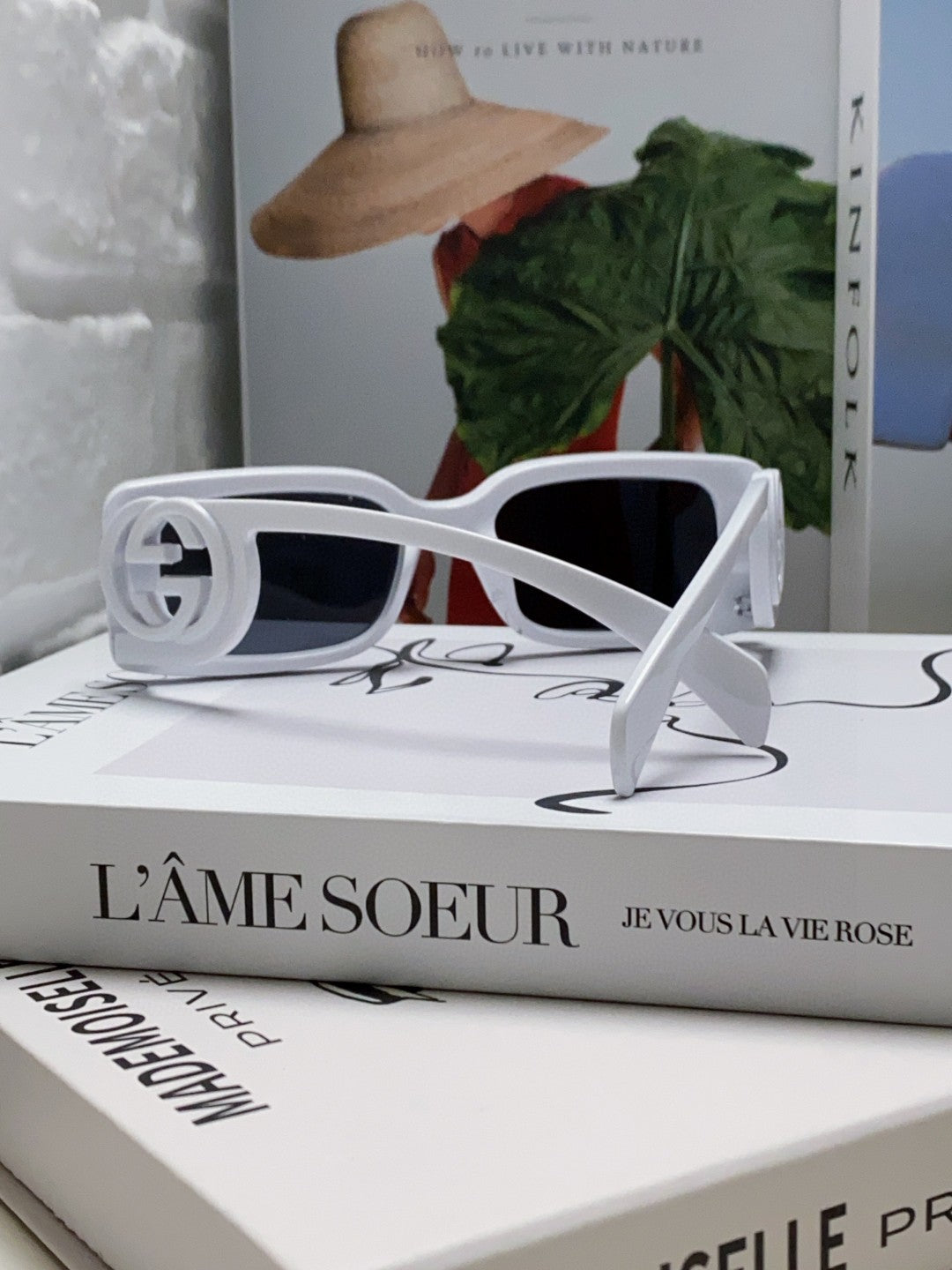 Gucci Rectangular Silver Lens Sunglasses for Men & Women - 464859 - detail image 2