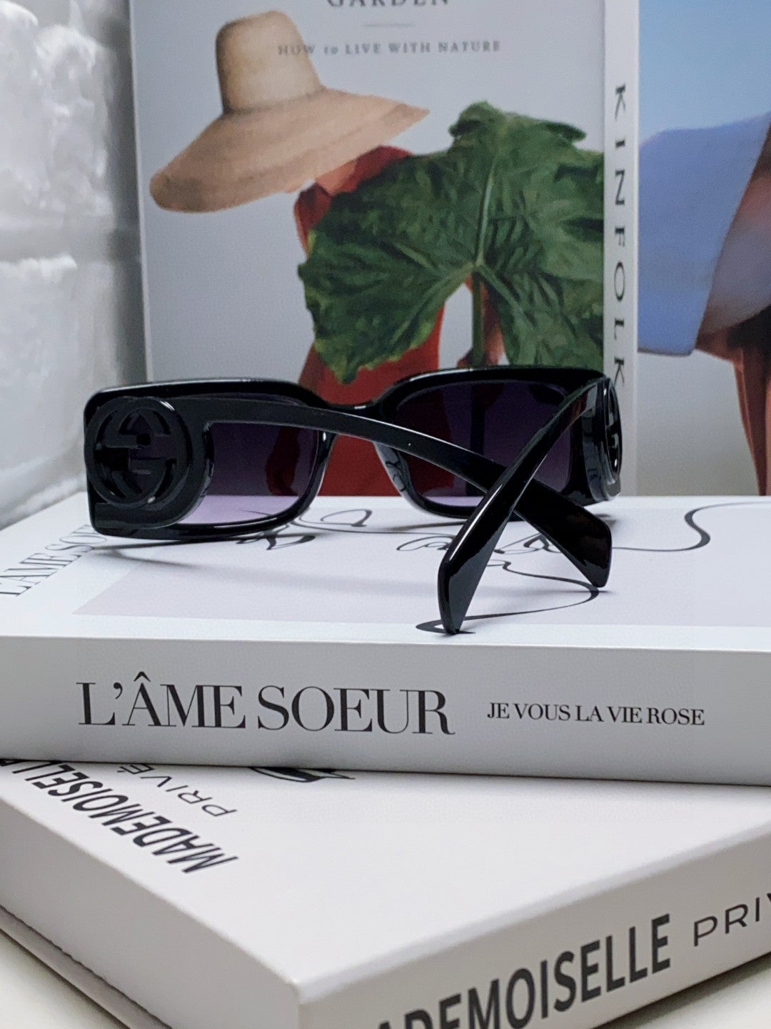 Gucci Rectangular Silver Lens Sunglasses for Men & Women