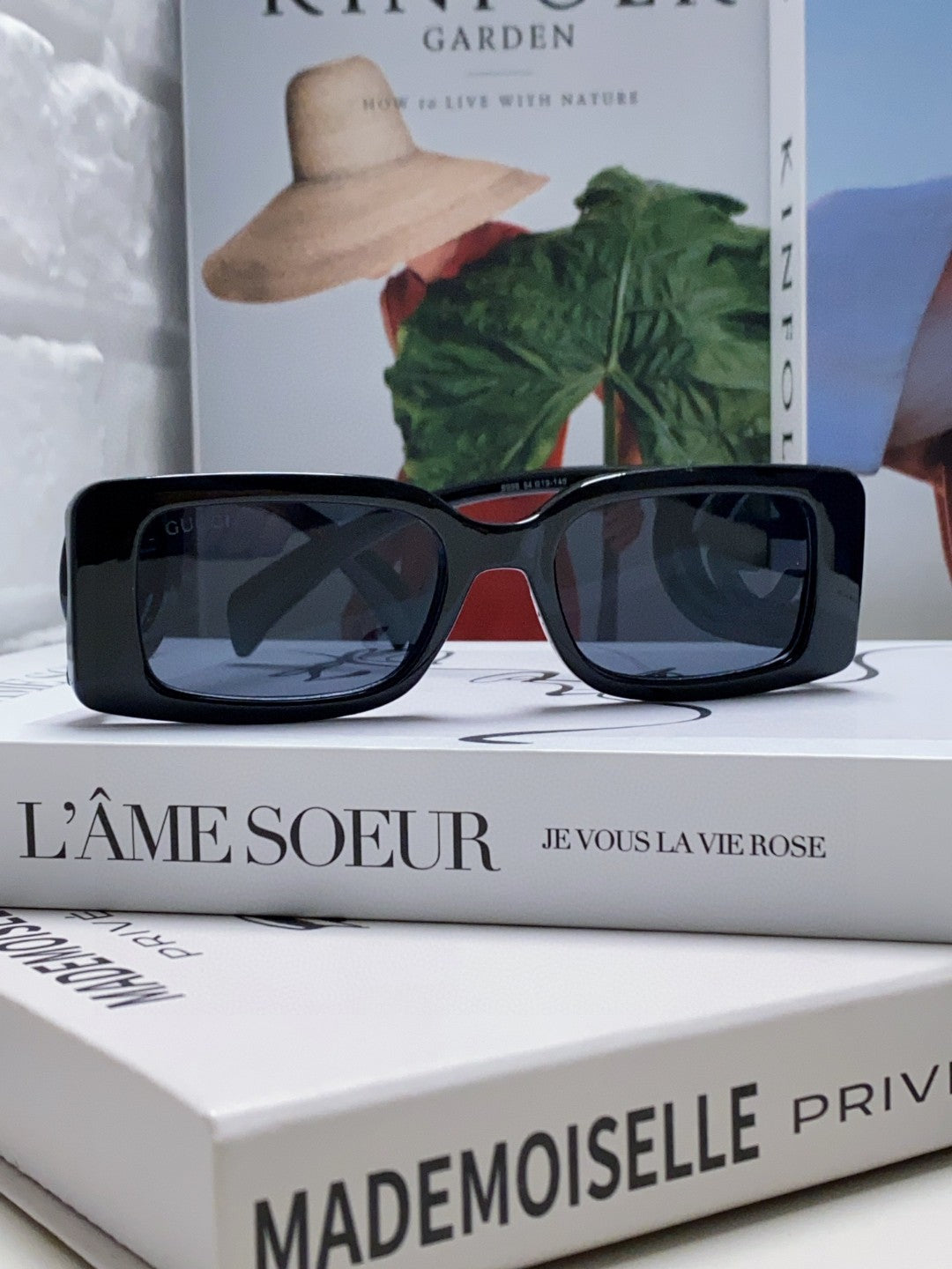 Gucci Rectangular Brown Lens Sunglasses for Men & Women - detail image 3