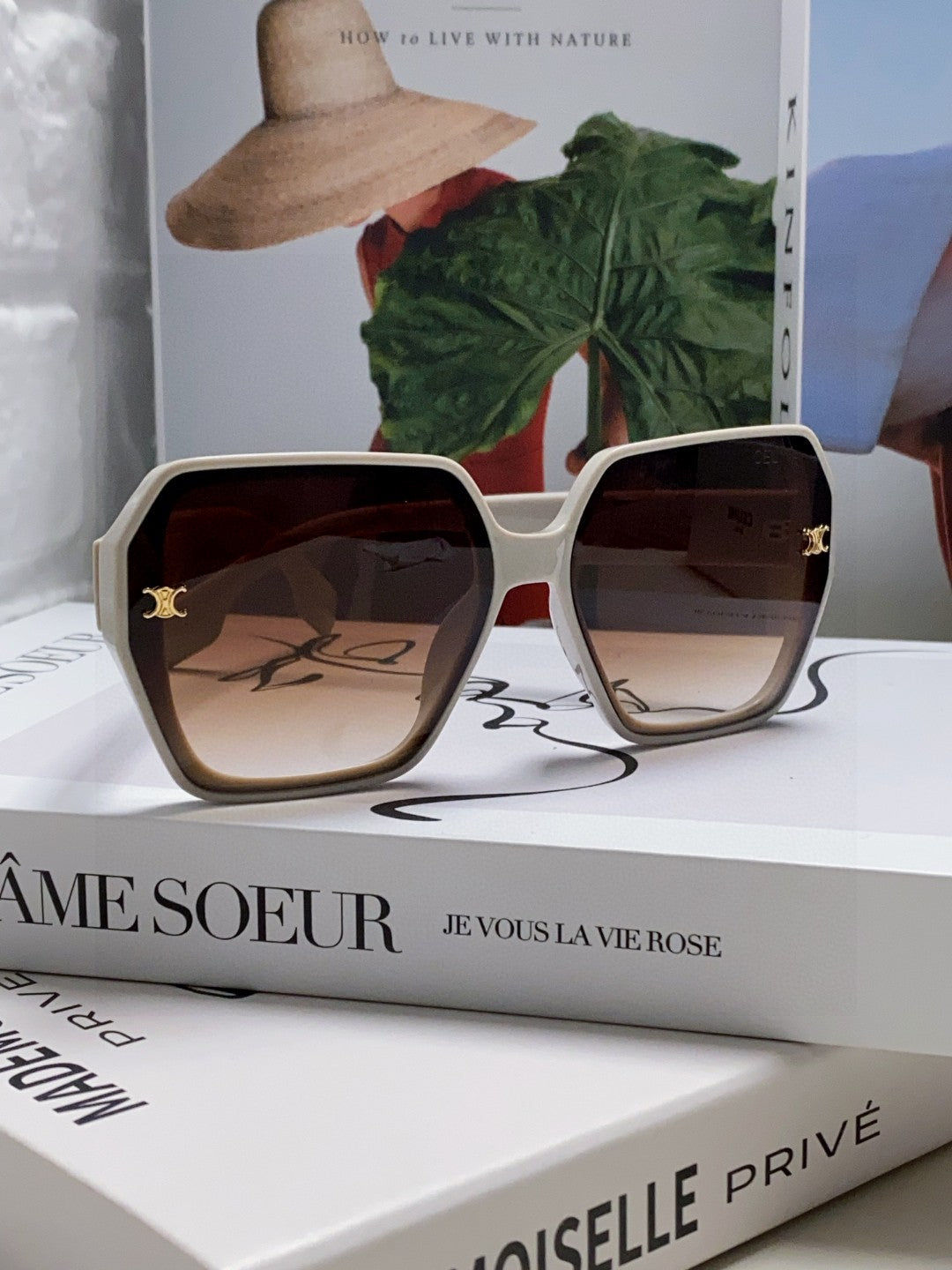 Celine Square Red Lens Sunglasses for Men & Women - 486936