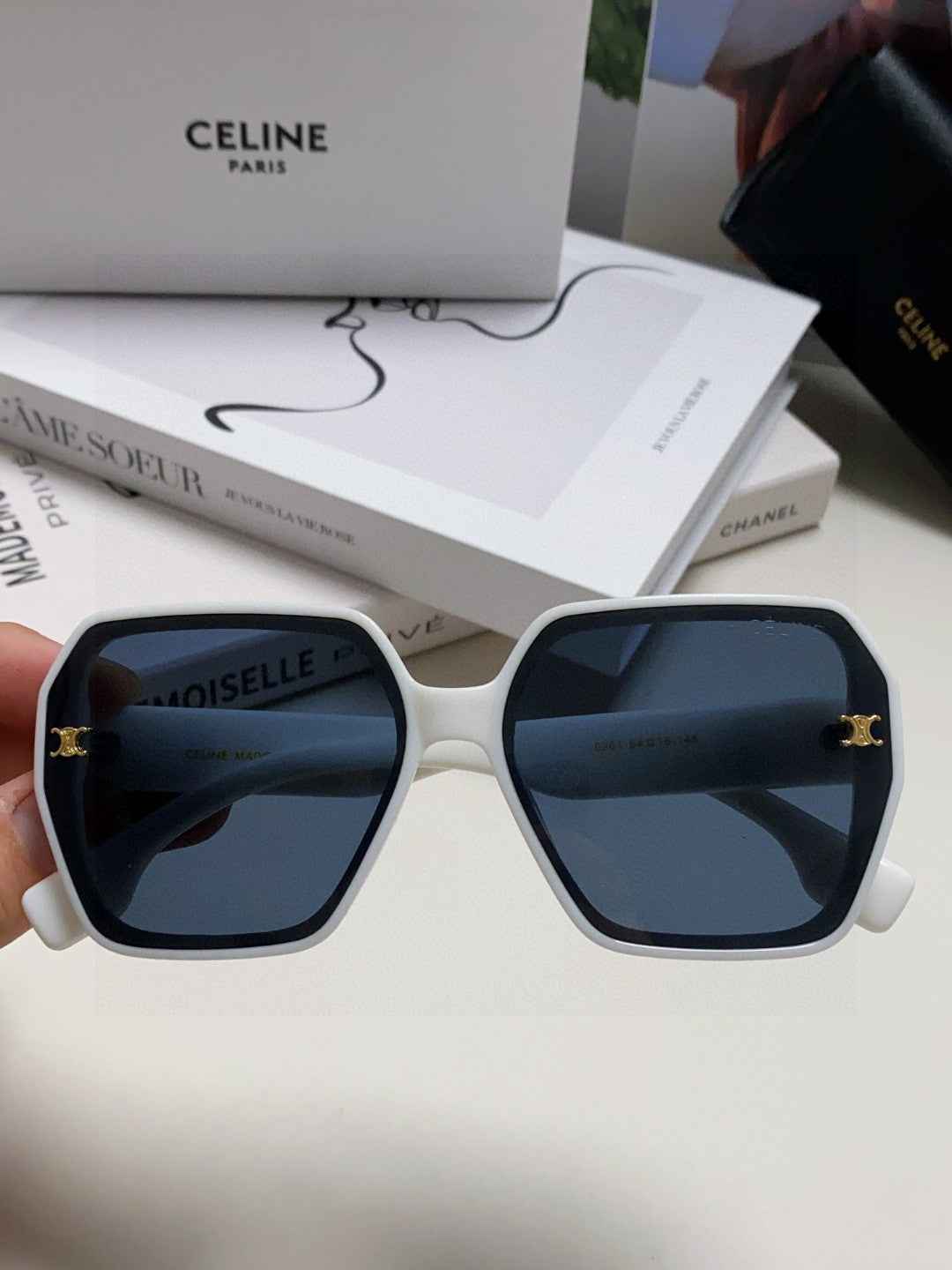 Celine Square Black Lens Sunglasses for Men & Women - 486937 - detail image 3