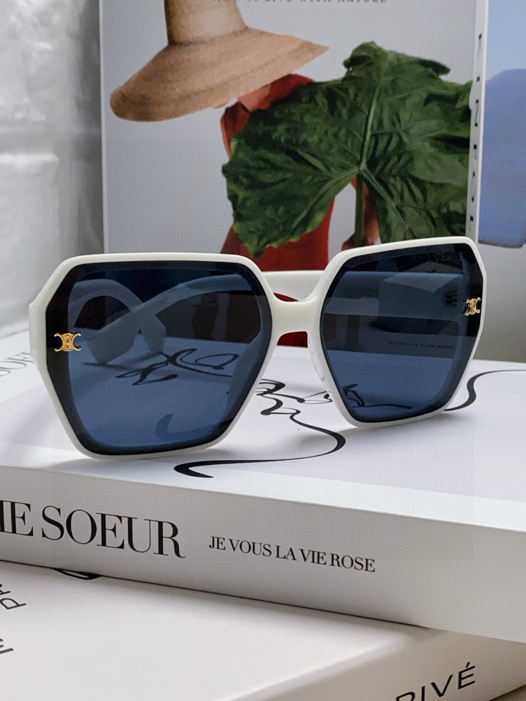 Celine Square Black Lens Sunglasses for Men & Women - 486937