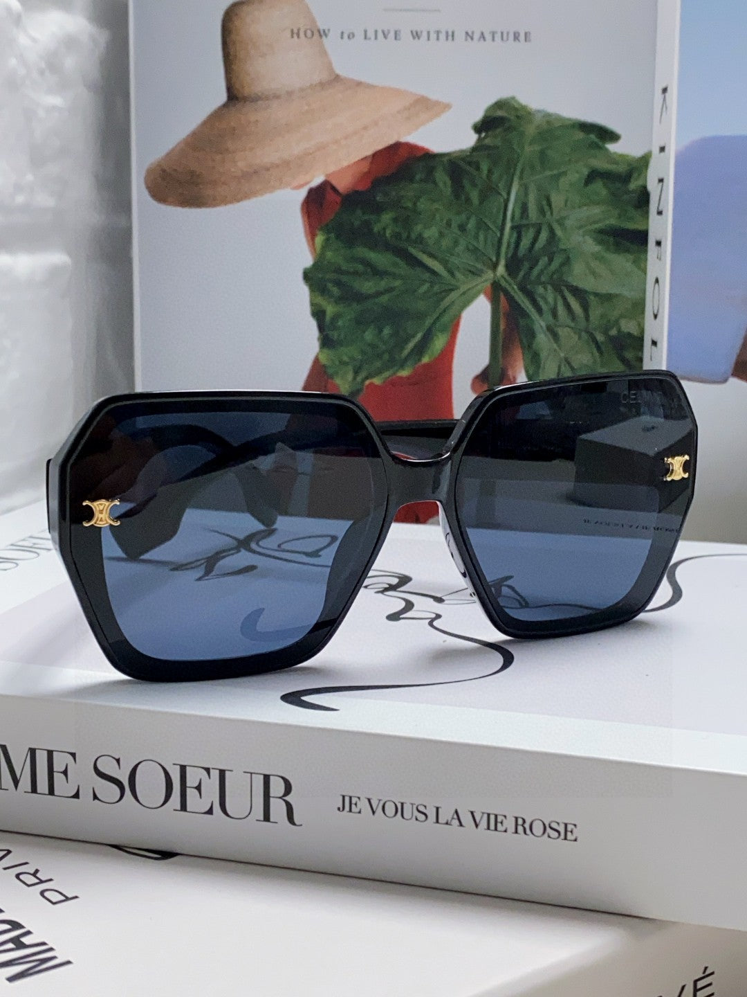 Celine Square Gold Lens Sunglasses for Men & Women