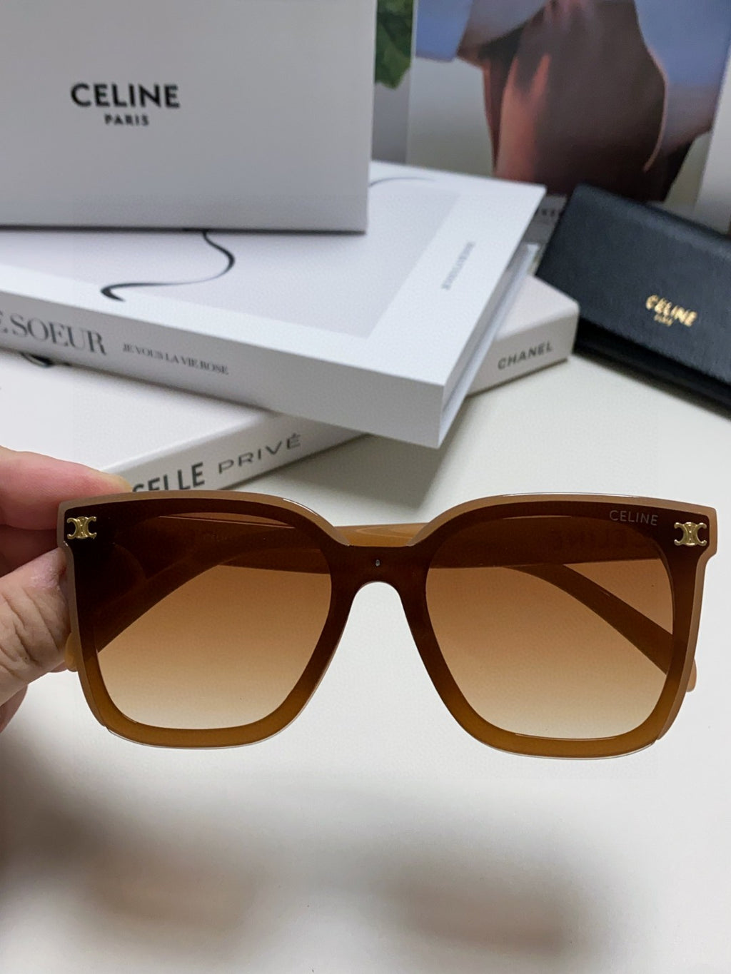 Celine Fashion Brown Lens Sunglasses for Men & Women - 486939 - detail image 3