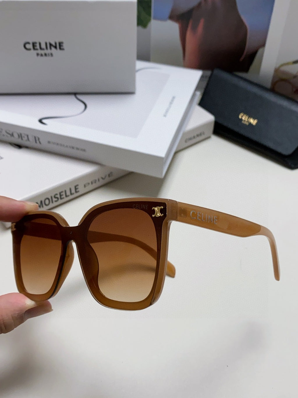 Celine Fashion Brown Lens Sunglasses for Men & Women - 415645 - detail image 5