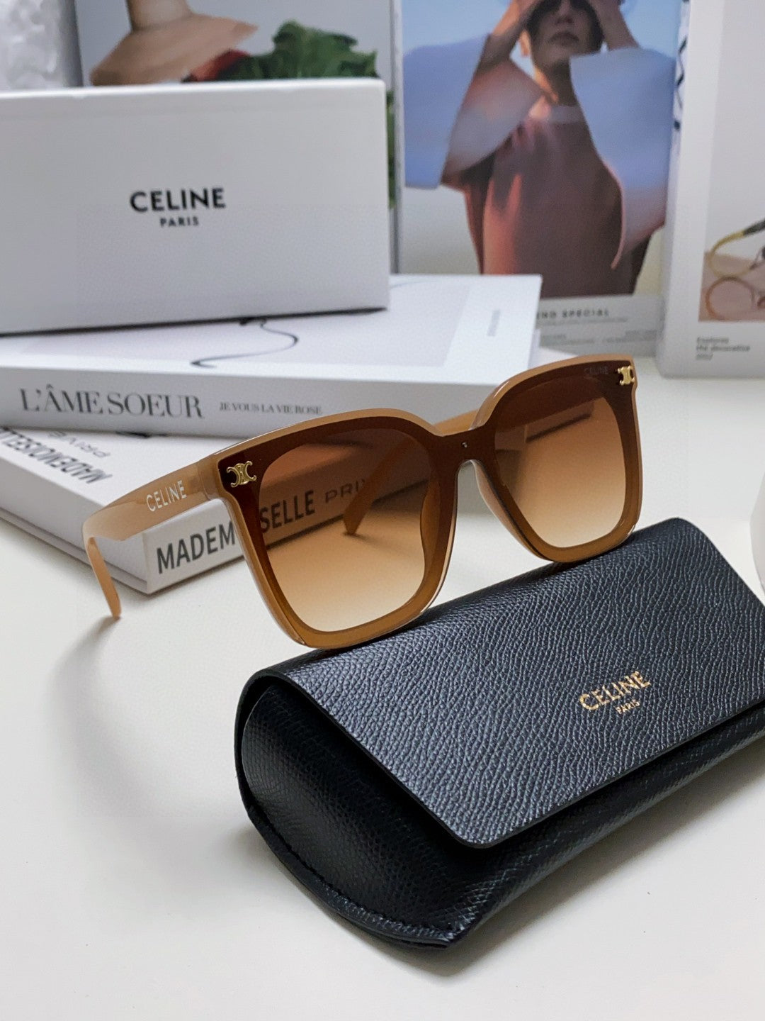 Celine Fashion Brown Lens Sunglasses for Men & Women - 486939 - detail image 7