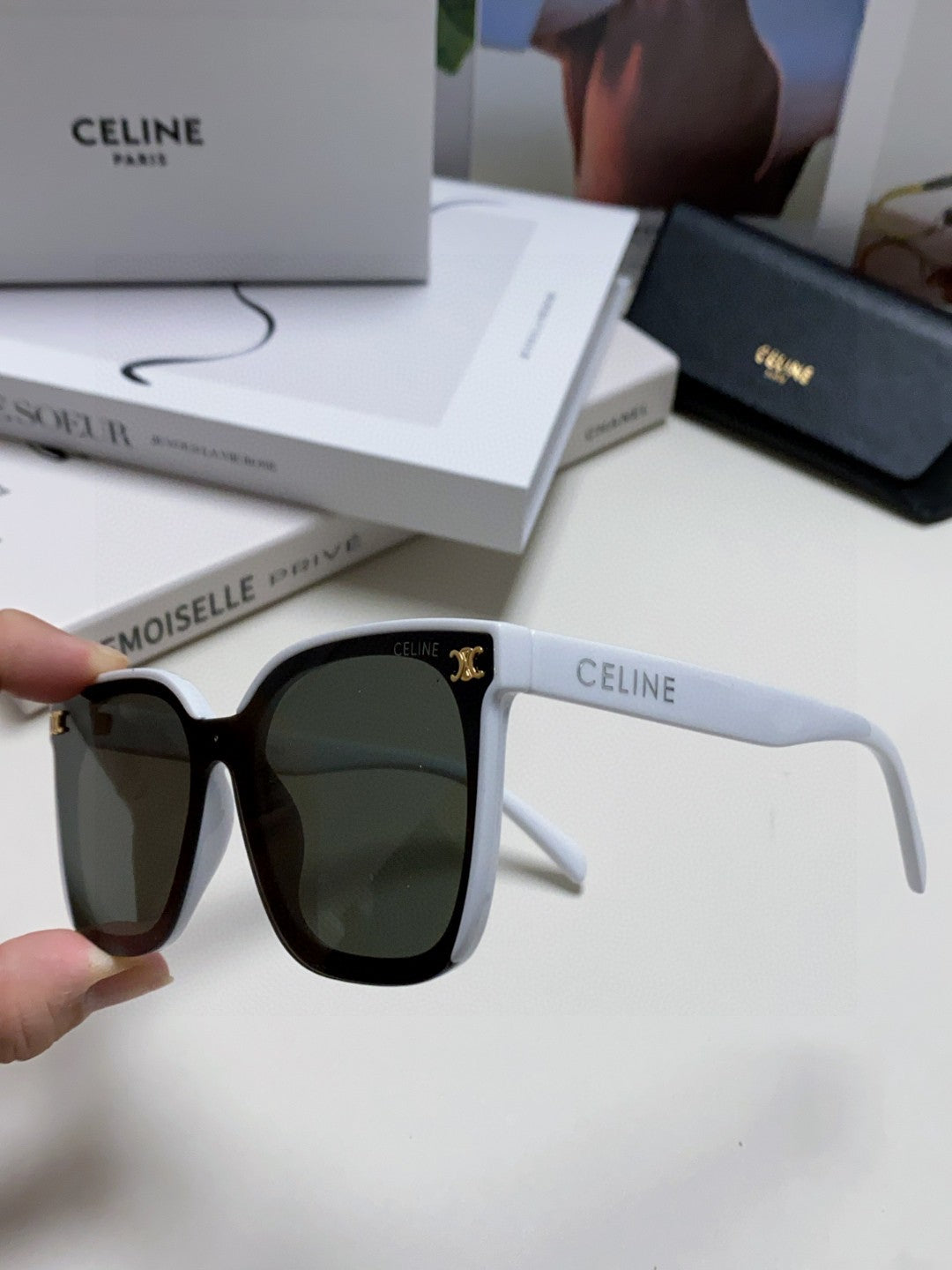 Celine Fashion Gray Lens Sunglasses for Men & Women - detail image 5
