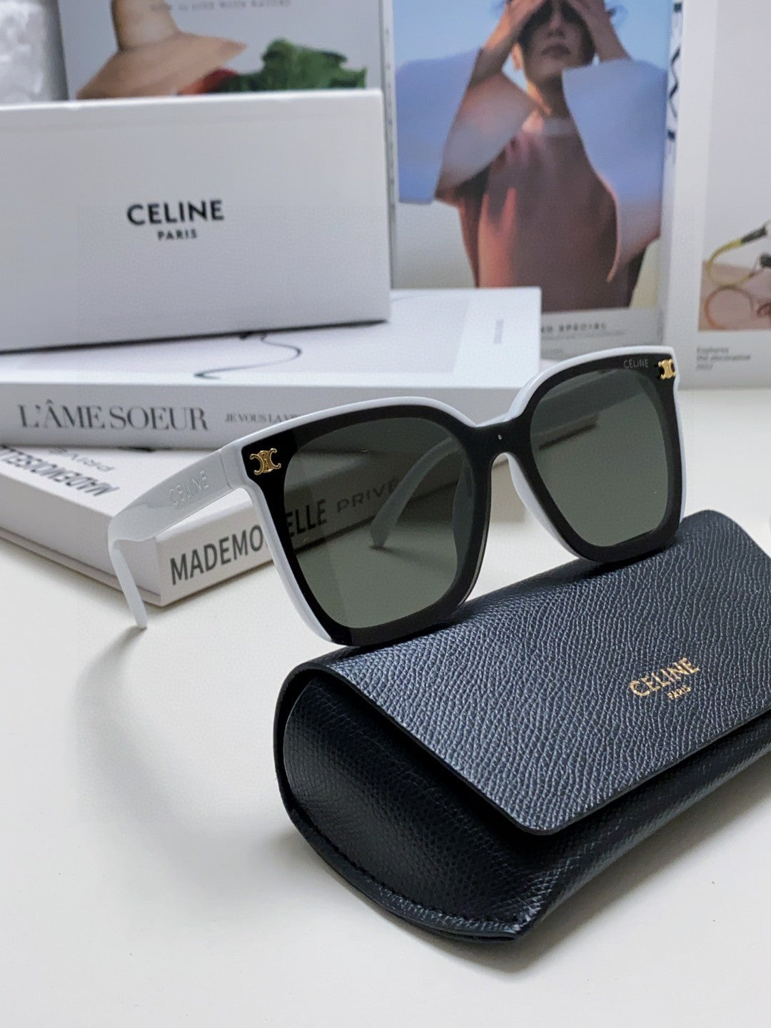 Celine Fashion Gray Lens Sunglasses for Men & Women - detail image 7