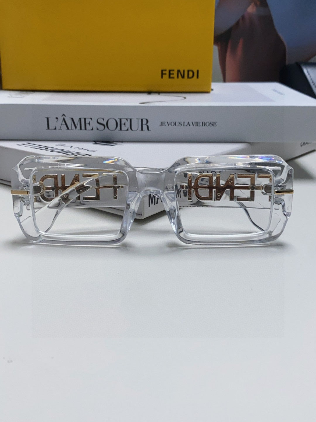 Fendi Square Gray Lens Sunglasses for Men & Women - 372457 - detail image 5