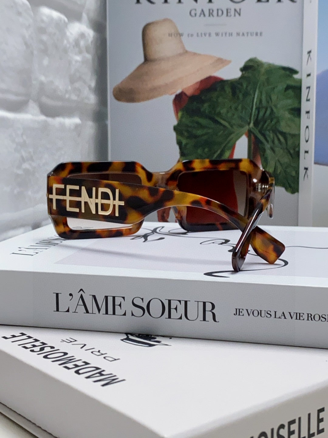 Fendi Square Gold Lens Sunglasses for Men & Women - detail image 2
