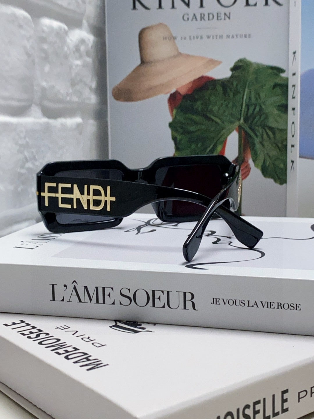 Fendi Square Orange Lens Sunglasses for Men & Women - detail image 2