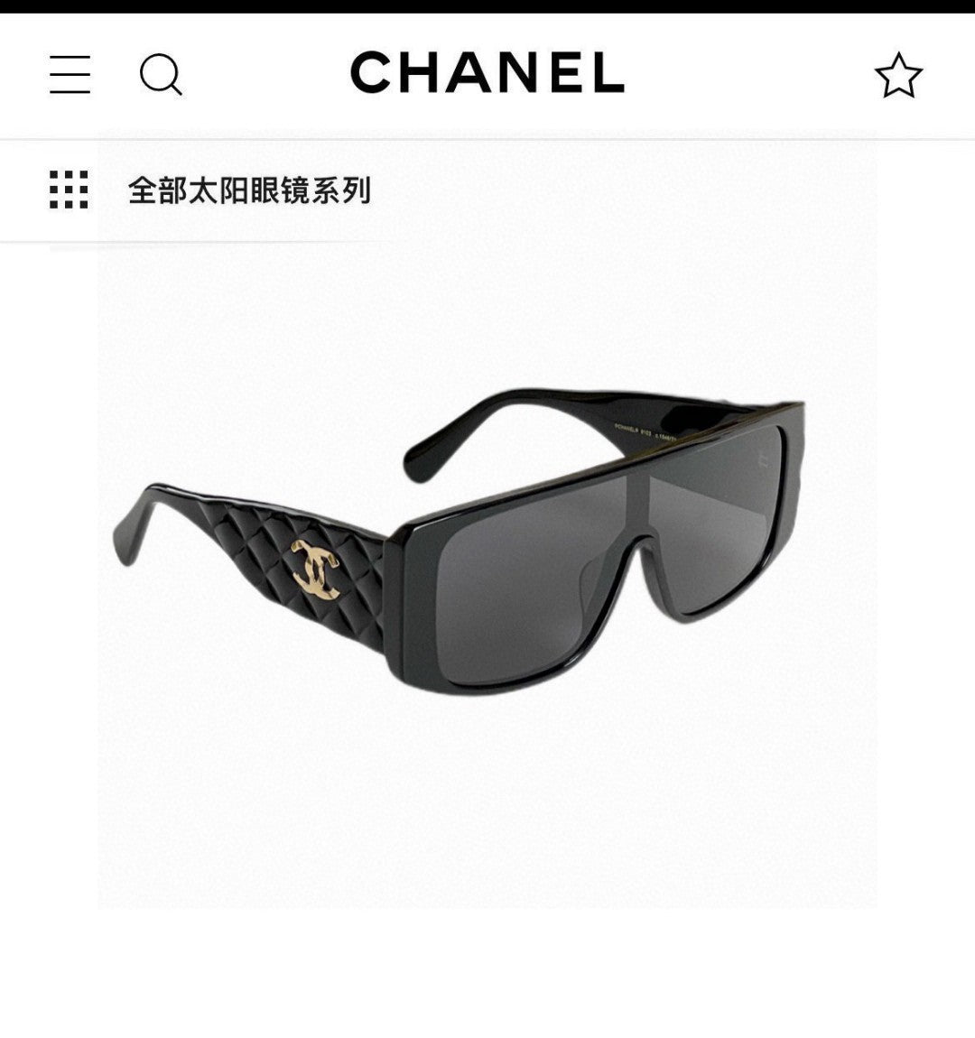 Chanel Fashion Black Lens Sunglasses for Men & Women - 486649