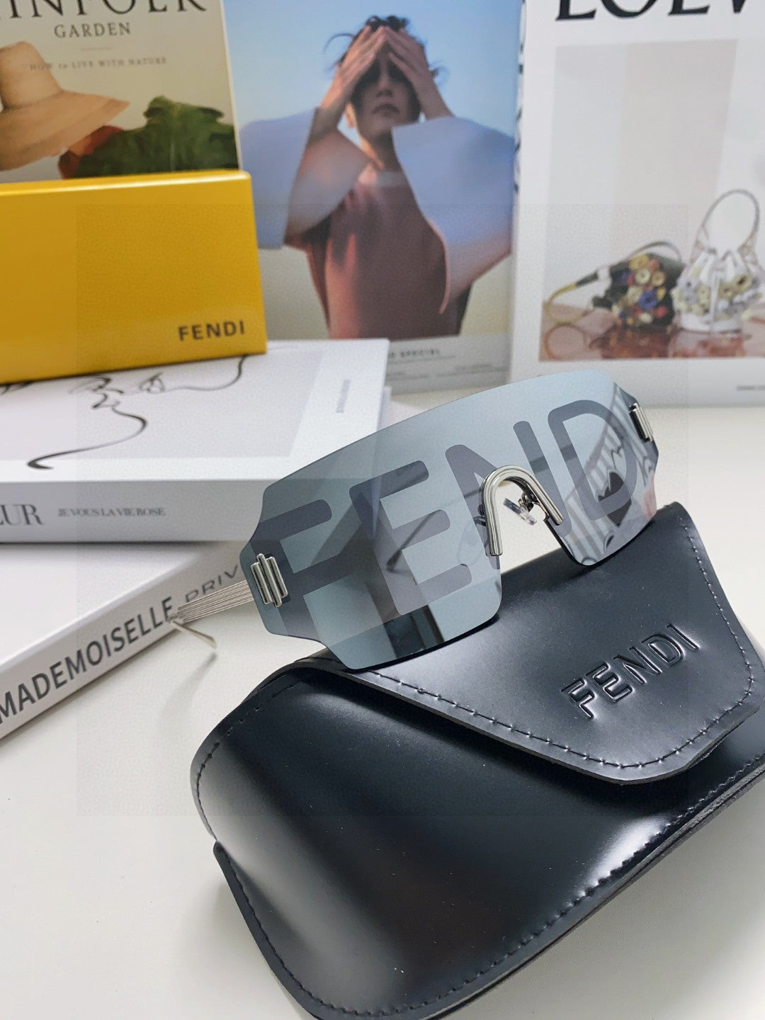 Fendi Lightweight Rimless Gray Lens Sunglasses for Men & Women - 399280 - detail image 6
