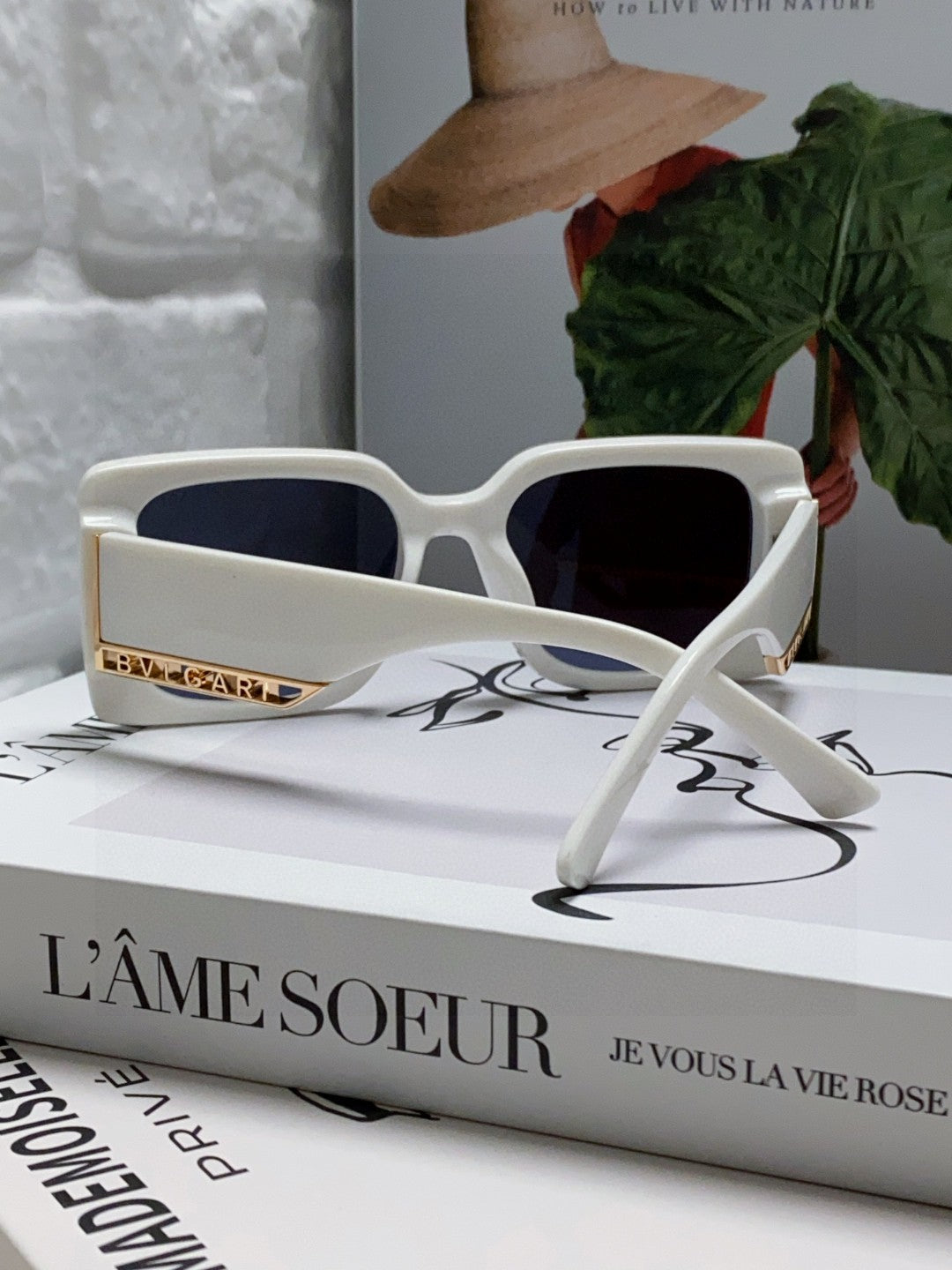 Bottega Veneta Square Blue Lens Sunglasses for Women - detail image 2