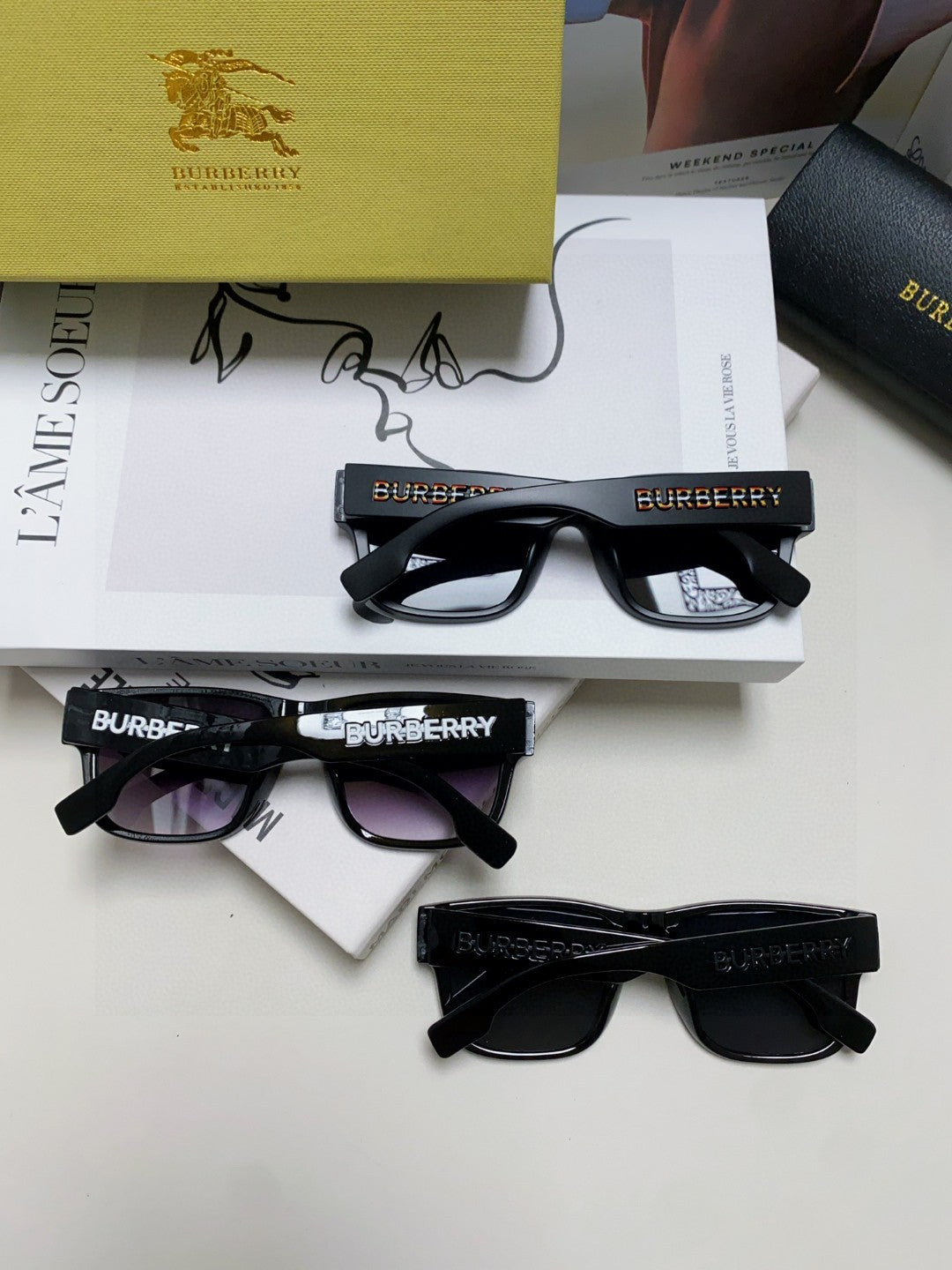 Burberry Fashion Blue Lens Sunglasses for Men & Women - 372331 - detail image 8