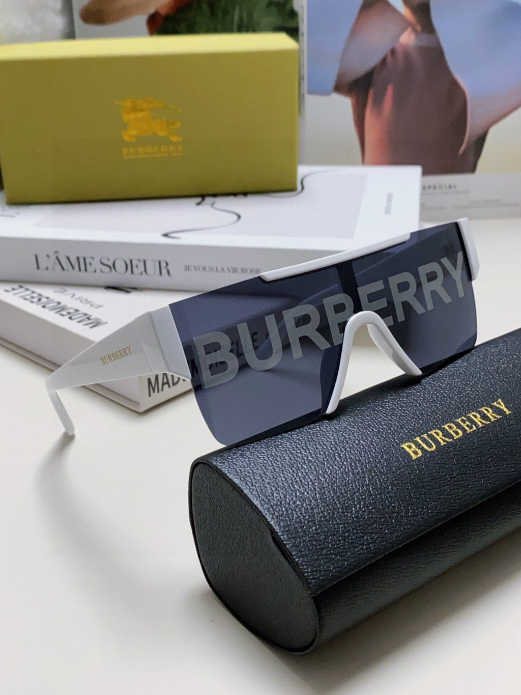 Burberry Fashion Red Lens Sunglasses for Men & Women - 372326 - detail image 7