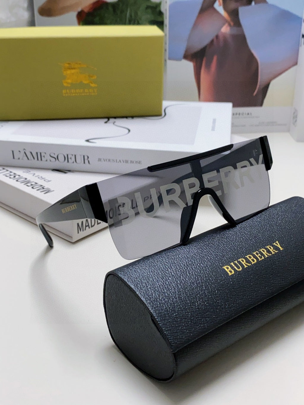 Burberry Fashion Silver Lens Sunglasses for Men & Women - 372327 - detail image 7