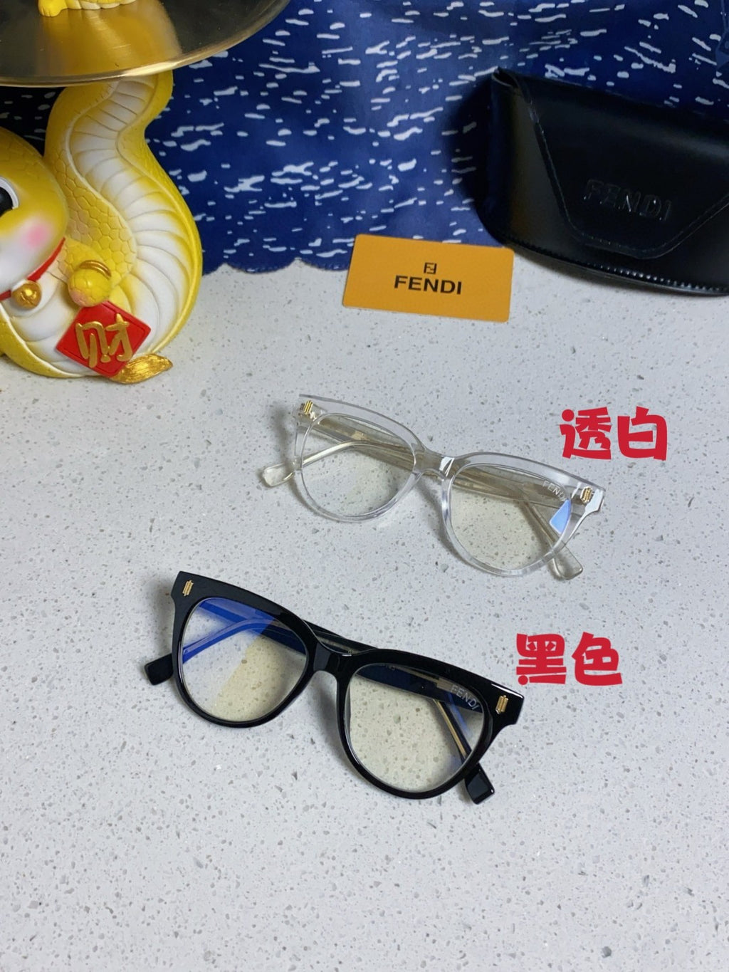 Fendi Blue-Light Square Silver Lens Sunglasses for Men & Women - detail image 11