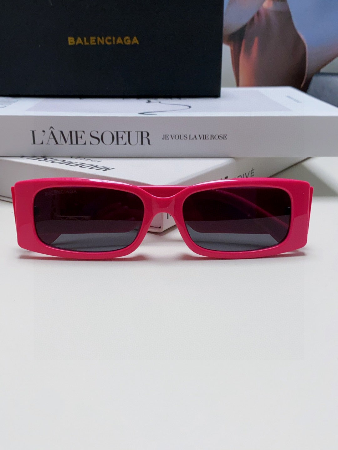 Balenciaga Fashion Purple Lens Sunglasses for Men & Women - detail image 6