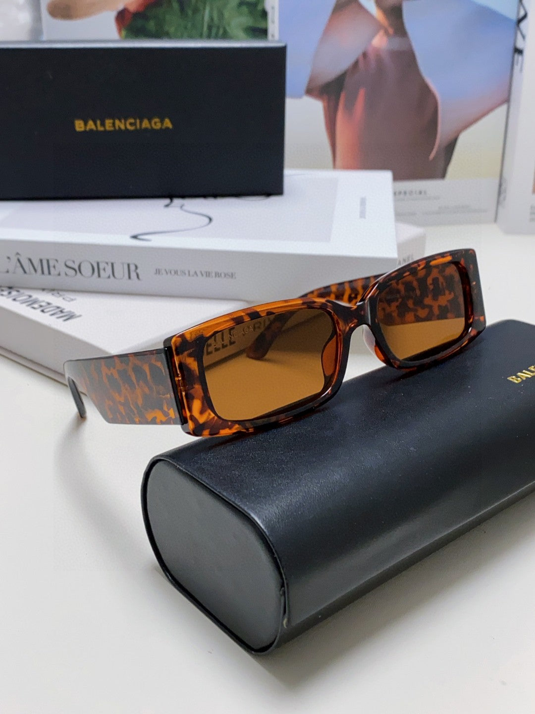 Balenciaga Fashion Brown Lens Sunglasses for Men & Women - 382915 - detail image 7