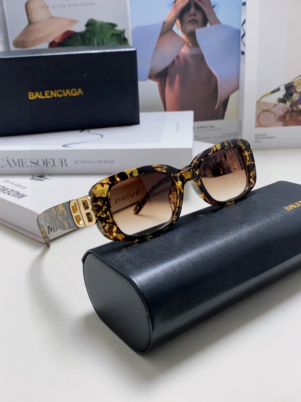 Balenciaga BB0310SK Slim Gray Lens Sunglasses for Men & Women - detail image 7