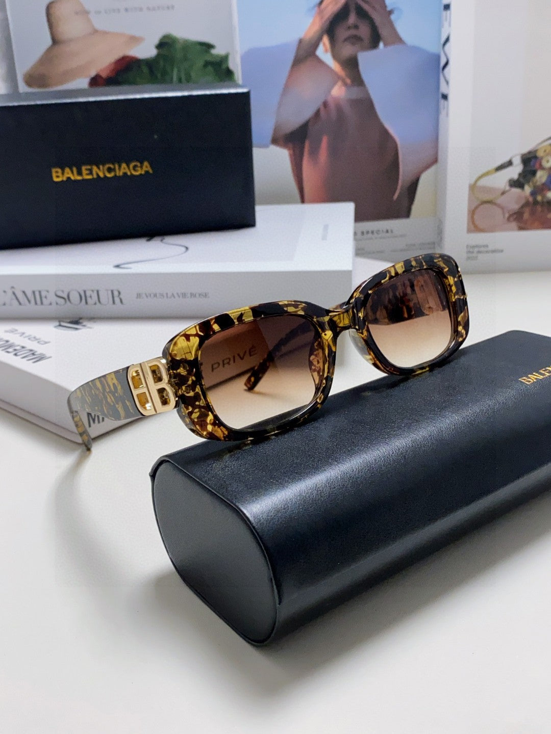 Balenciaga BB0310SK Slim Gray Lens Sunglasses for Men & Women - detail image 7
