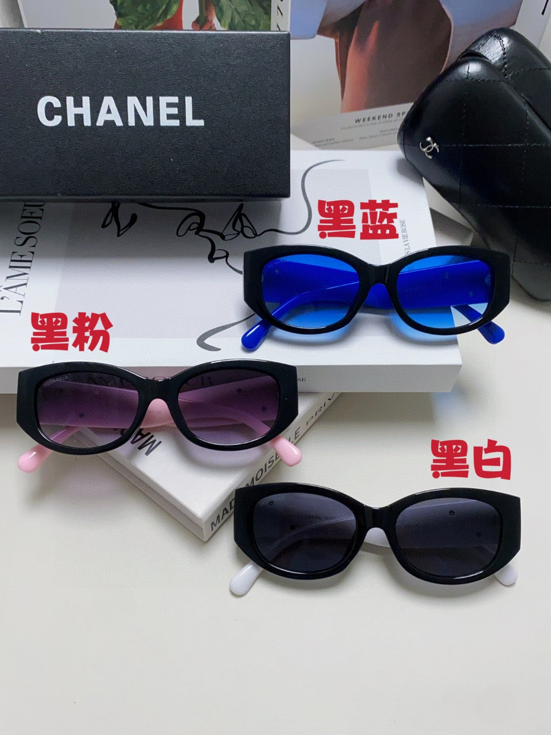 Chanel Oval Gray Lens Sunglasses for Men & Women - detail image 11