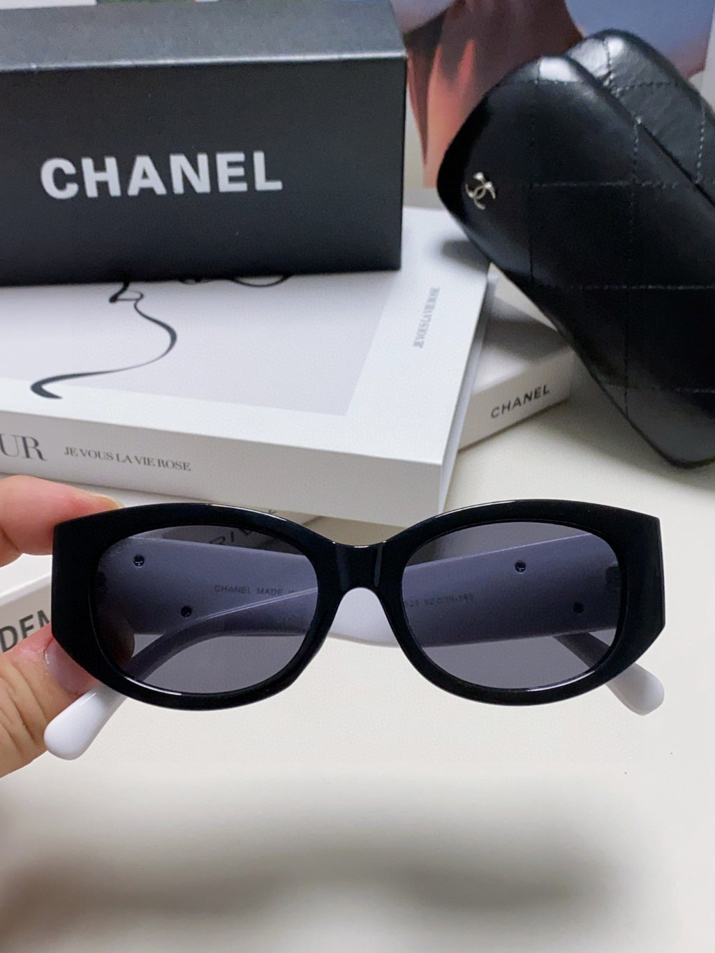 Chanel Oval Silver Lens Sunglasses for Men & Women - detail image 3