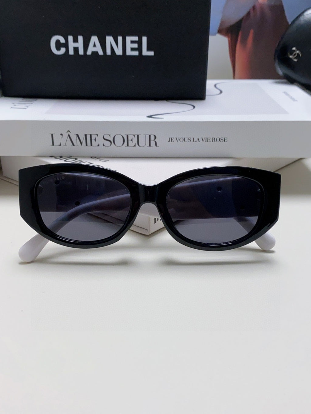 Chanel Oval Silver Lens Sunglasses for Men & Women - detail image 6