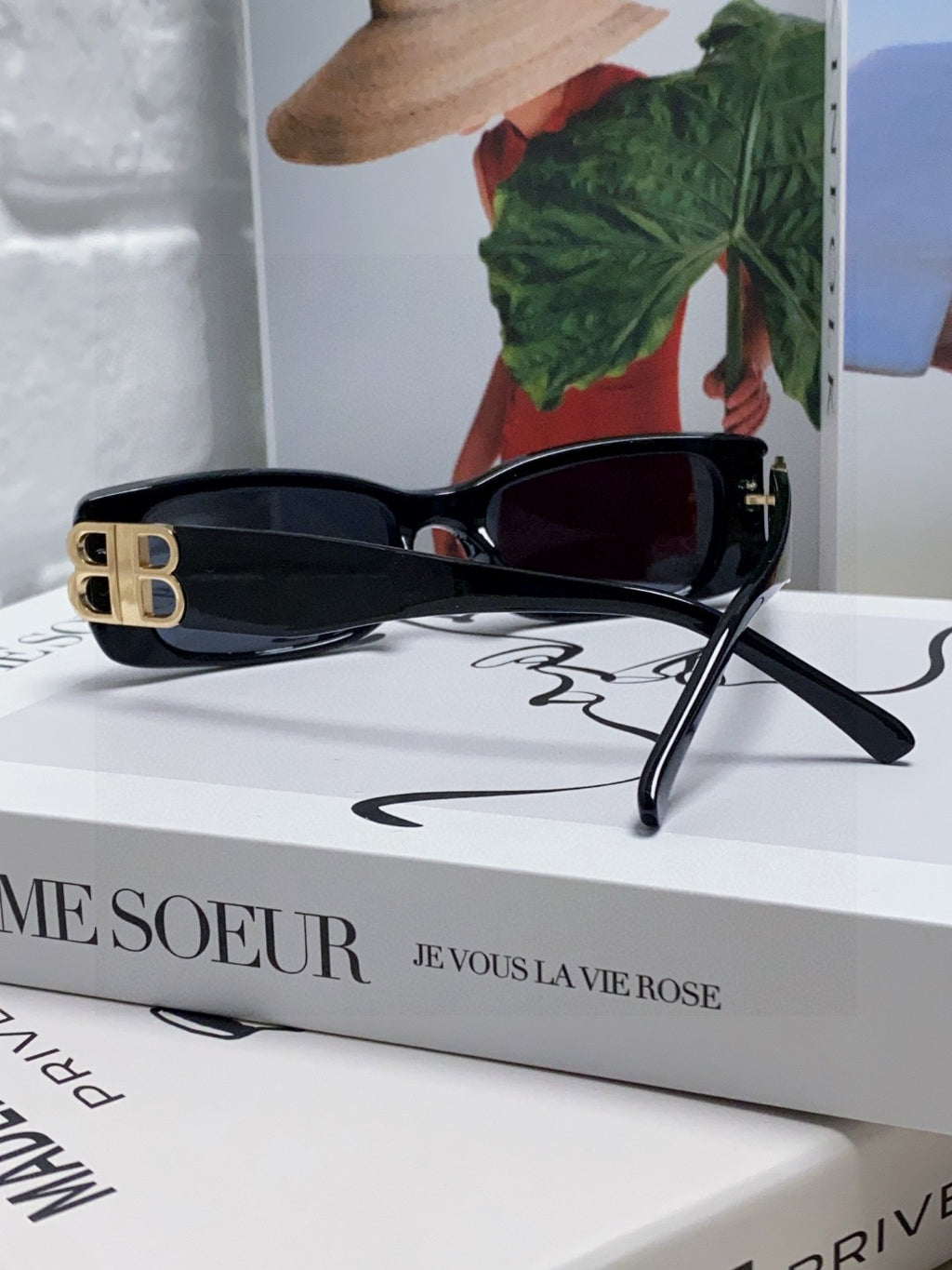 Balenciaga Rectangular Orange Lens Sunglasses for Men & Women - 382929 - detail image 4