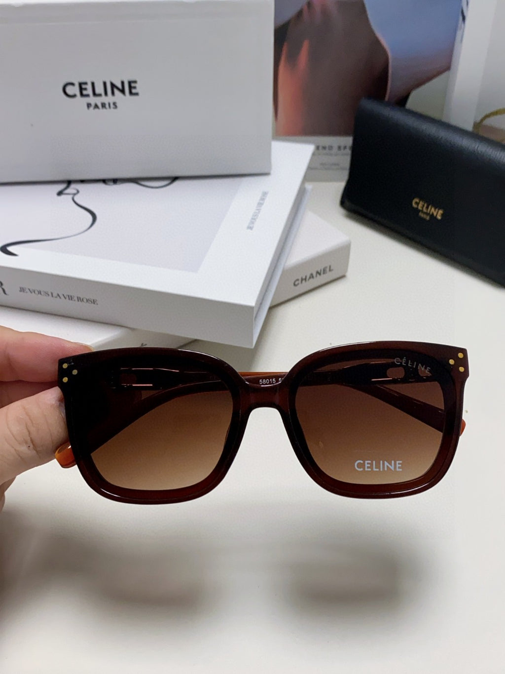 Celine Fashion Red Lens Sunglasses for Men & Women - 398807 - detail image 2