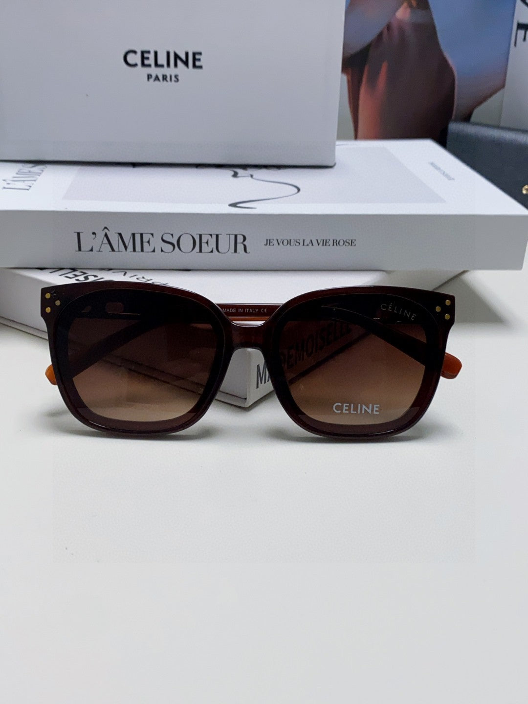 Celine Fashion Red Lens Sunglasses for Men & Women - 398807 - detail image 5