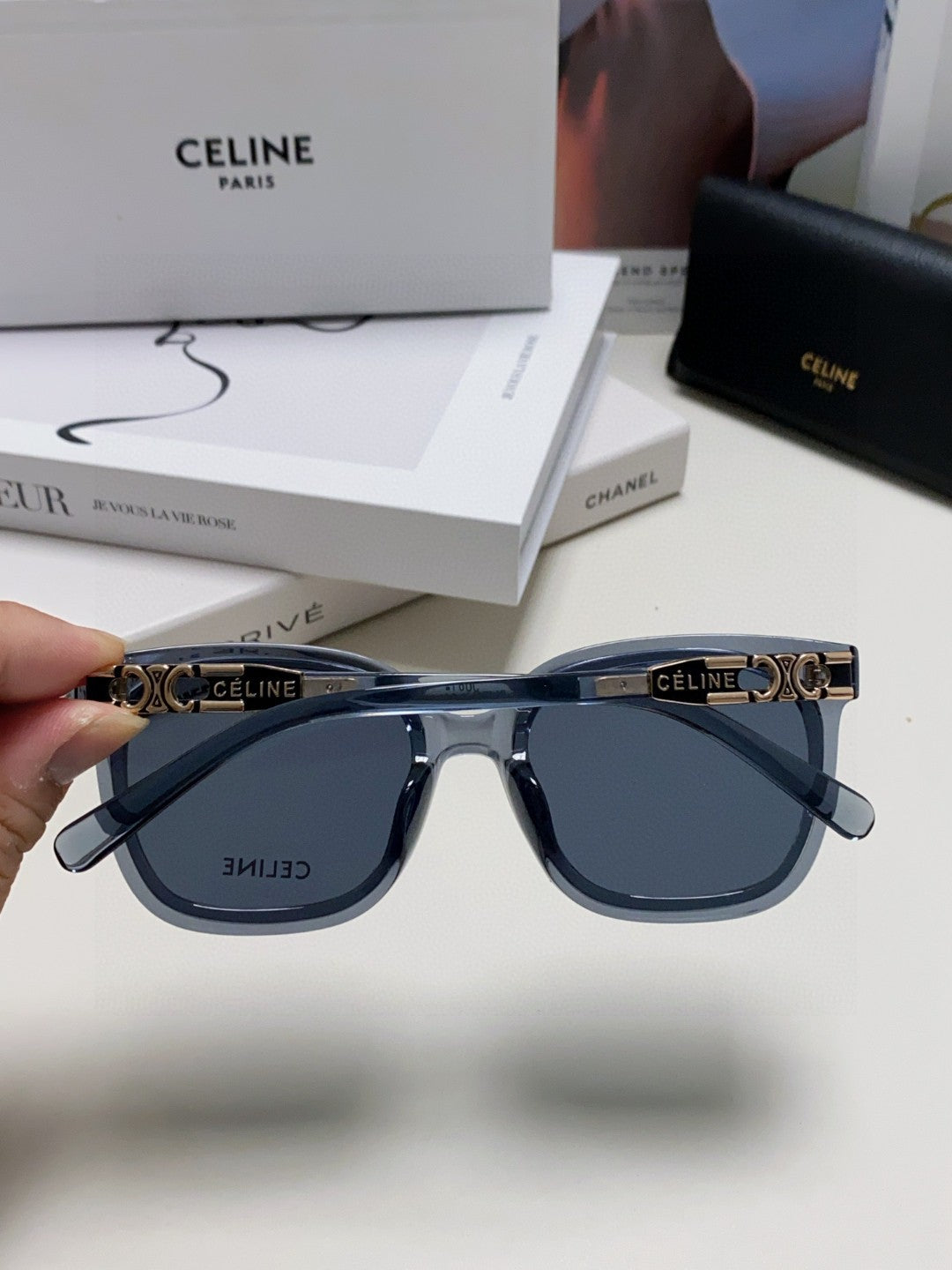 Celine Fashion Blue Lens Sunglasses for Men & Women - 398808 - detail image 3